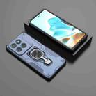 For Motorola Edge 60 Fusion Metal Kickstand TPU Hybrid PC Phone Case(Blue) - 2