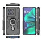 For Motorola Edge 60 Stylus Metal Kickstand TPU Hybrid PC Phone Case(Black) - 3