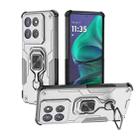 For Motorola Edge 60 Stylus Metal Kickstand TPU Hybrid PC Phone Case(Grey) - 1