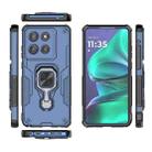 For Motorola Edge 60 Stylus Metal Kickstand TPU Hybrid PC Phone Case(Blue) - 3