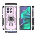 For Motorola Edge 60 Stylus Metal Kickstand TPU Hybrid PC Phone Case(Purple) - 3