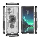 For Motorola Edge 40 Neo Metal Kickstand TPU Hybrid PC Phone Case(Grey) - 3