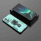 For Motorola Edge 40 Neo Metal Kickstand TPU Hybrid PC Phone Case(Green) - 2
