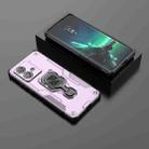 For Motorola Edge 40 Neo Metal Kickstand TPU Hybrid PC Phone Case(Purple) - 2