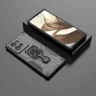 For Motorola Edge 50 Metal Kickstand TPU Hybrid PC Phone Case(Black) - 2