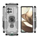 For Motorola Edge 50 Metal Kickstand TPU Hybrid PC Phone Case(Grey) - 3