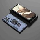 For Motorola Edge 50 Metal Kickstand TPU Hybrid PC Phone Case(Blue) - 2