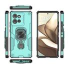 For Motorola Edge 50 Metal Kickstand TPU Hybrid PC Phone Case(Green) - 3