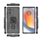 For Motorola Edge 50 Fusion Metal Kickstand TPU Hybrid PC Phone Case(Black) - 3