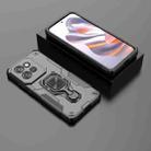 For Motorola Edge 50 Neo Metal Kickstand TPU Hybrid PC Phone Case(Black) - 2