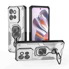 For Motorola Edge 50 Neo Metal Kickstand TPU Hybrid PC Phone Case(Grey) - 1