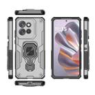 For Motorola Edge 50 Neo Metal Kickstand TPU Hybrid PC Phone Case(Grey) - 3