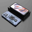 For Motorola Edge 50 Neo Metal Kickstand TPU Hybrid PC Phone Case(Blue) - 2