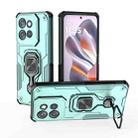 For Motorola Edge 50 Neo Metal Kickstand TPU Hybrid PC Phone Case(Green) - 1