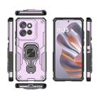For Motorola Edge 50 Neo Metal Kickstand TPU Hybrid PC Phone Case(Purple) - 3