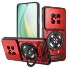 For Huawei Mate 70 Armor Rotating Holder MagSafe Phone Case(Red) - 1