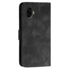 For Samsung Galaxy XCover7 Pro Grid Butterfly Embossed Pattern Leather Phone Case with Lanyard(Black) - 3
