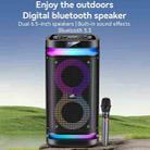 Yesido YSW29 Outdoor Ambient Light Digital Bluetooth Speaker with Microphone(Black) - 2