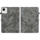 For Honor Pad X9a Embossed Tiger Pattern Leather Tablet Case(Grey) - 2