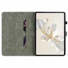 For Honor Pad X9a Embossed Tiger Pattern Leather Tablet Case(Grey) - 3