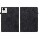 For Honor Pad X9a Embossed Tiger Pattern Leather Tablet Case(Black) - 2