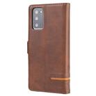 For Samsung Galaxy Note 20 Business Style Line Splicing Horizontal Flip TPU + PU Leather Case with Card Slots & Holder & Wallet(Dark Brown) - 3