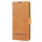 For Samsung Galaxy Note 20 Business Style Line Splicing Horizontal Flip TPU + PU Leather Case with Card Slots & Holder & Wallet(Brown) - 2