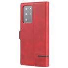 For Samsung Galaxy Note 20 Ultra Business Style Line Splicing Horizontal Flip TPU + PU Leather Case with Card Slots & Holder & Wallet(Red) - 3