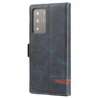 For Samsung Galaxy Note 20 Ultra Business Style Line Splicing Horizontal Flip TPU + PU Leather Case with Card Slots & Holder & Wallet(Blue) - 3