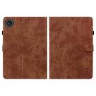 For Lenovo ZhaoYang K10C 10.1 inch Embossed Tiger Pattern Leather Tablet Case(Brown) - 2