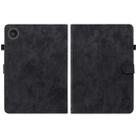 For Lenovo ZhaoYang K10C 10.1 inch Embossed Tiger Pattern Leather Tablet Case(Black) - 2