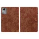 For Lenovo Idea Tab 11 / Xiaoxin Pad 2025 Embossed Tiger Pattern Leather Tablet Case(Brown) - 3