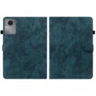 For Lenovo Idea Tab 11 / Xiaoxin Pad 2025 Embossed Tiger Pattern Leather Tablet Case(Dark Blue) - 3