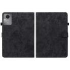 For Lenovo Idea Tab 11 / Xiaoxin Pad 2025 Embossed Tiger Pattern Leather Tablet Case(Black) - 3