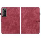 For Lenovo Legion Y700 Gen 4 Embossed Tiger Pattern Leather Tablet Case(Red) - 3