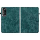 For Lenovo Legion Y700 Gen 4 Embossed Tiger Pattern Leather Tablet Case(Dark Green) - 3