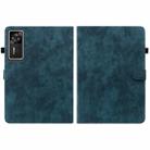 For Lenovo Legion Y700 Gen 4 Embossed Tiger Pattern Leather Tablet Case(Dark Blue) - 3