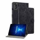 For Lenovo Legion Y700 Gen 4 Embossed Tiger Pattern Leather Tablet Case(Black) - 1
