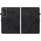 For Lenovo Legion Y700 Gen 4 Embossed Tiger Pattern Leather Tablet Case(Black) - 3