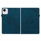 For Honor Pad X9a Butterfly Flower Embossed Leather Tablet Case(Blue) - 2