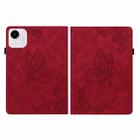 For Honor Pad X9a Butterfly Flower Embossed Leather Tablet Case(Red) - 2