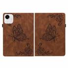 For Honor Pad X9a Butterfly Flower Embossed Leather Tablet Case(Brown) - 2