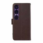 For Sony Xperia 1 VII ABEEL Side-Magnetic Litchi Pattern Leather RFID Phone Case(Brown) - 3