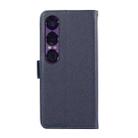 For Sony Xperia 1 VII ABEEL Side-Magnetic Litchi Pattern Leather RFID Phone Case(Blue) - 3
