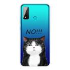 For Huawei P smart 2020 Coloured Drawing Pattern Highly Transparent TPU Protective Case(NO Cat) - 1