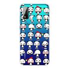 For Huawei P smart 2020 Coloured Drawing Pattern Highly Transparent TPU Protective Case(Mini Panda) - 1