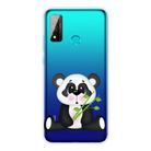 For Huawei P smart 2020 Coloured Drawing Pattern Highly Transparent TPU Protective Case(Bamboo Bear) - 1