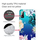 For Huawei P smart 2020 Coloured Drawing Pattern Highly Transparent TPU Protective Case(Gem Flower) - 3