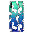 For Huawei P40 Lite E Coloured Drawing Pattern Highly Transparent TPU Protective Case(Alpaca) - 1