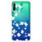 For Huawei P40 Lite E Coloured Drawing Pattern Highly Transparent TPU Protective Case(Magnolia) - 1